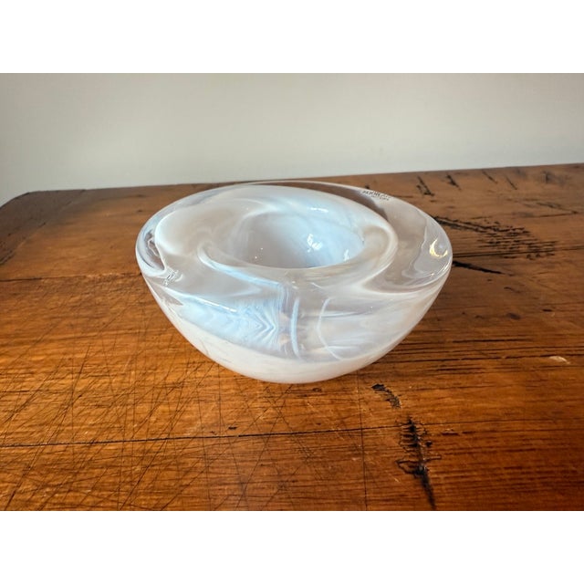 Late 20th Century Kosta Boda "Atoll" Votive Candle Holders- a Pair For Sale In Portland, OR - Image 6 of 6