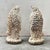 These are Victorian style penguin form bookends or figurines that have been decorated with shells by hand. They were a...