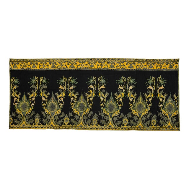 Indonesian Textile Cloth with Floral Motifs, Mid-20th Century For Sale