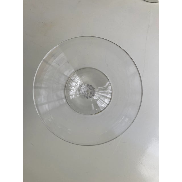 Vintage Clear Glass Cocktail / Champagne Glasses- Set of 4 For Sale - Image 4 of 7