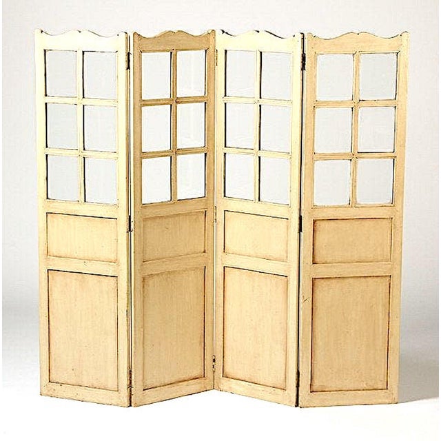 Mid 20th Century French Country 4Panel Screen Room Divider Chairish
