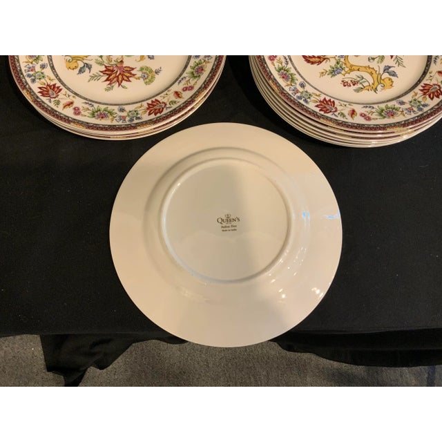 1990s Queen’s “Indian Tree” Dinner Plates - Set of 12 For Sale In New York - Image 6 of 8