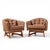 Mid-Century Modern Adrian Pearsall for Craft Associates Mid Century Barrel Lounge Chairs - Pair For Sale - Image 3 of 12