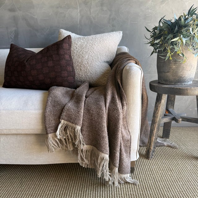 Woven in Belgium using traditional weaving techniques, Winters features a combination of smooth Belgian Linen and woolly...