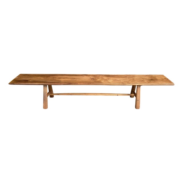 Andrianna Shamaris Mid-Century Couture Bench For Sale
