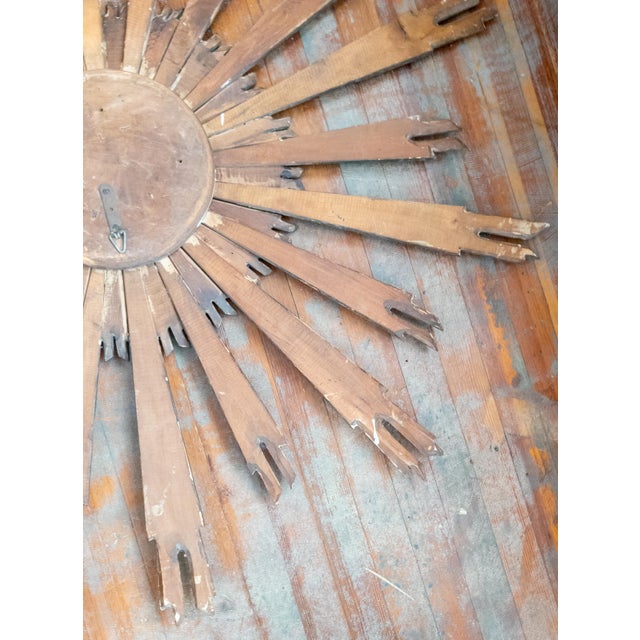 19th or 20th Century Italian Baroque Style Giltwood Carved Sunburst For Sale - Image 16 of 18