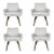 Revelation Mid-Century Modern Let’s Twist Dining Swivel Chairs Set of 4 For Sale