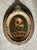 Vintage Skull Oil Painting in Ornate Frame For Sale - Image 12 of 12