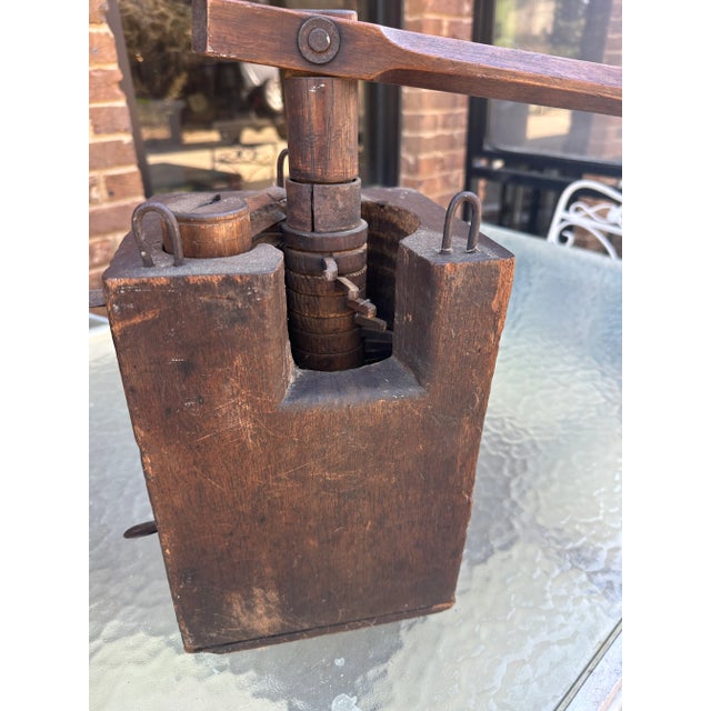 1970s 1970s Wooden Shelf Grinder Box For Sale - Image 5 of 11