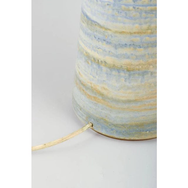 Large Ceramic Lamp with Period-Typical Pattern by Arne Finne for Søholm, 1970s For Sale - Image 3 of 5