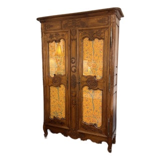 19th Century French Provincial Louis XV Armoire For Sale