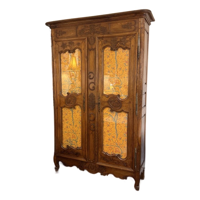19th Century French Provincial Louis XV Armoire For Sale