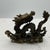 Chinese Vintage Chinese Bronze Dragon Sculpture on Waves 3” Detailed Asian Figurine For Sale - Image 3 of 6