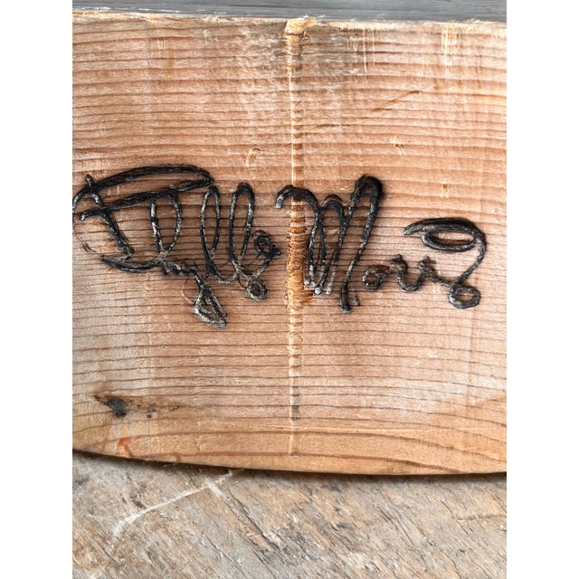 1980s Signed Phyllis Morris Beverly Hills Monumental Wrought Iron Wine & Cheese Stand, 83” For Sale - Image 11 of 11