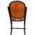 Late Victorian Oak Scrolling Rocking Chair W/ Art Nouveau Branded Seat, Fischel For Sale - Image 4 of 8