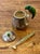 Silver Vintage Los Castillo Silver Plate Parrot Sugar Dish, Malachite Stone For Sale - Image 8 of 11