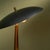 Metal Italian Black and Brass Table Lamp with Adjustable Shade For Sale - Image 7 of 9