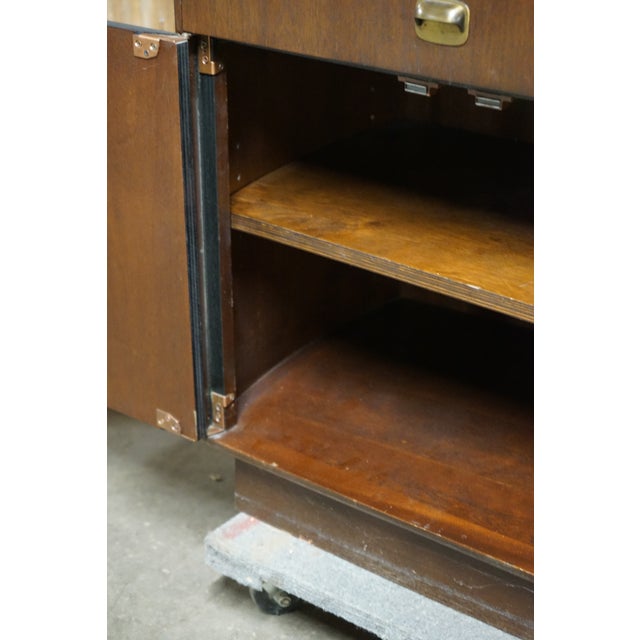 1960s Lovely Curved Mid-Century Buffet Attributed to Dunbar and Edward Wormley For Sale - Image 13 of 16