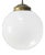 Large Vintage Pendant Light in White Opaline Glass For Sale