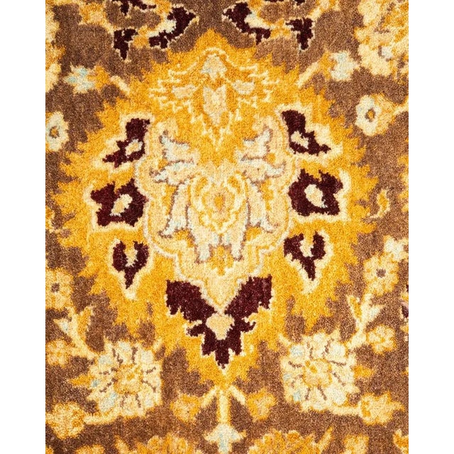 Traditional Mogul, One-of-a-Kind Hand-Knotted Area Rug in Brown, 6' 2" x 9' 1" For Sale - Image 3 of 8