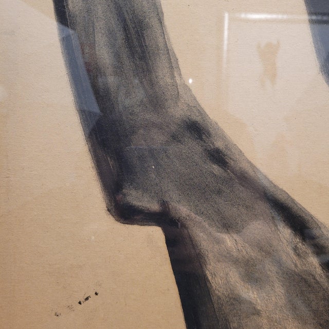 Reynold Henri Arnould, Moai, Easter Island, 1950s, Ink on Paper For Sale - Image 9 of 18