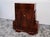 Brown Art Deco Bookcase or Bar Cabinet in Hand-Polished Shellac Ash and Thuja Burl Wood, France, 1930s For Sale - Image 8 of 11