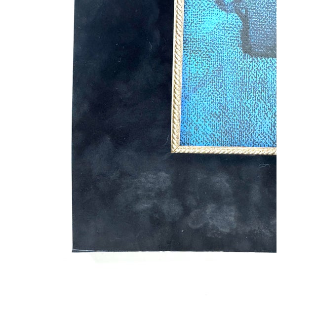 Textile Vintage Original Buchi Upjohn Acrylic Painting Black African Artist Nigeria For Sale - Image 7 of 7