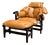 “Jangada” Lounge Chair with Ottoman in Hardwood & Leather, Jean Gillon, 1970s – Lot 213 For Sale