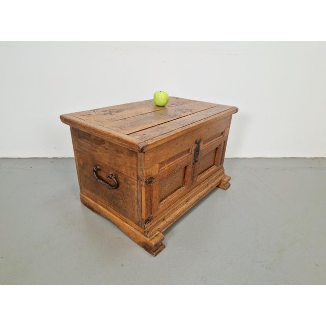 Brutalist Antique French Brutalist Chest in Oak, 1800 For Sale - Image 3 of 17