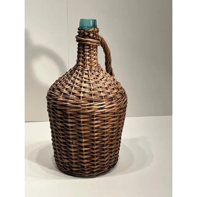 Vintage French Wicker Demi John Jug #107 Vintage French Wicker Demi John Wicker-covered Demi John jugs are a charming...