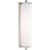 Calliope Medium Bath Light in Polished Nickel with White Glass Designer: Thomas O'Brien Height: 14" Extension: 3.5"...