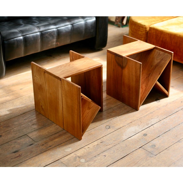 Vintage Side Tables from Maison Regain, France, 1970s, Set of 2 For Sale - Image 14 of 18