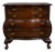 1980s Boston Style Kettle Base Small Mahogany Accent Chest For Sale
