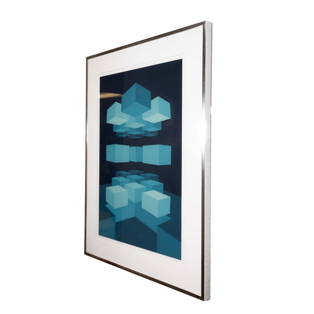 Mid 20th Century Brian Halsey Macron Serigraph 4/75 State I/Ii Signed & Framed For Sale - Image 5 of 10