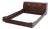Henredon Scene 1 Campaign Style Oak Queen Size Bed For Sale