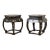 Early 20th Century Black Lacquered Chinese Garden Stools/Side Tables—A Pair For Sale