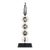 Koncept Sculpture 46 | Blown Glass, Steam Bent Wood, Powder Coated Steel For Sale