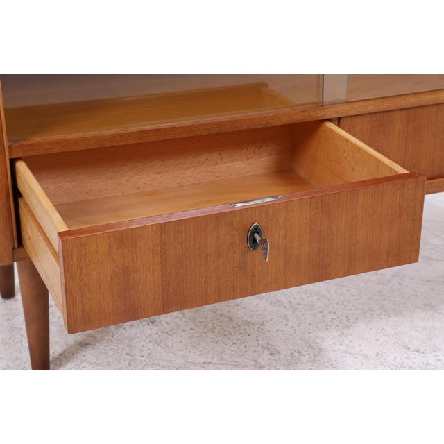 Vintage Chest of Drawers with Glass Sliding Doors, 1960s For Sale - Image 10 of 13