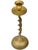 American Mid 20th Century Handmade Americana Brass-Art Candleholder For Sale - Image 3 of 6