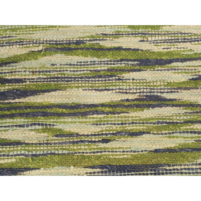 Studio Carved Oak Armchair in Liebes Style Fabric For Sale - Image 10 of 11