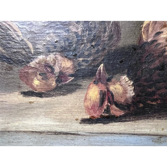 Chevalard, Still Lifes with Game and Fruit, 1940s, Oil on Canvases, Set of 2 For Sale - Image 7 of 14