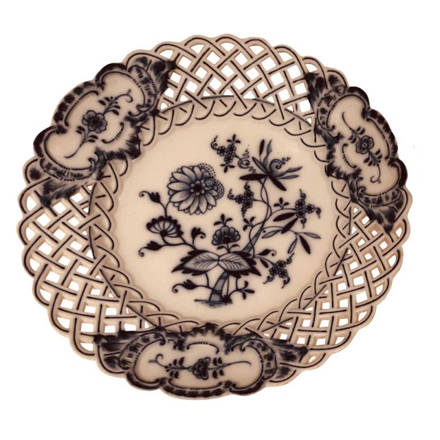 Meissen Porcelain 1900s Meissen Porcelain Plate For Sale - Image 4 of 6