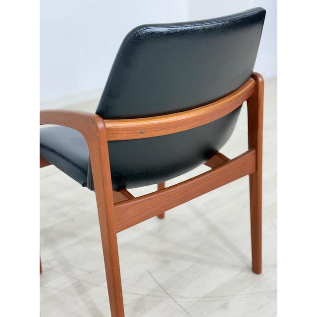 Mid-Century Danish Teak Model 23 Armchair by Henning Kjærnulf for Korup Stolefabrik, 1960s For Sale - Image 9 of 12