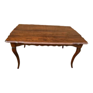 Mid 20th Century Vintage French Provincial Style Cherry Dining Table by Nichols &Stone Furniture
