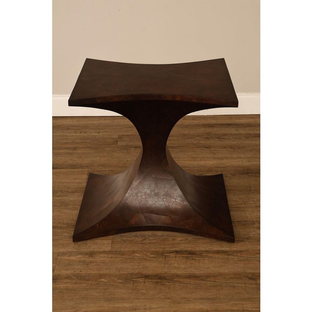 Sculptural Pair Of Coconut Shell Veneer Side Tables For Sale - Image 15 of 18