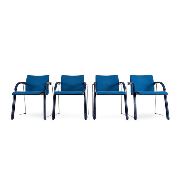 We are offering one of three beautiful sets of four Thonet cantilever chairs for sale. These are model S320, which are...
