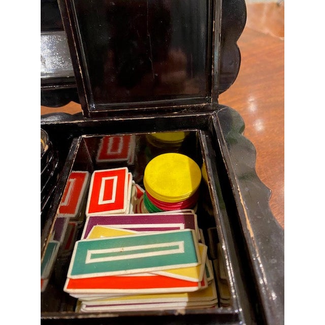 Antique Georgian Chinoiserie Game Box For Sale - Image 6 of 8