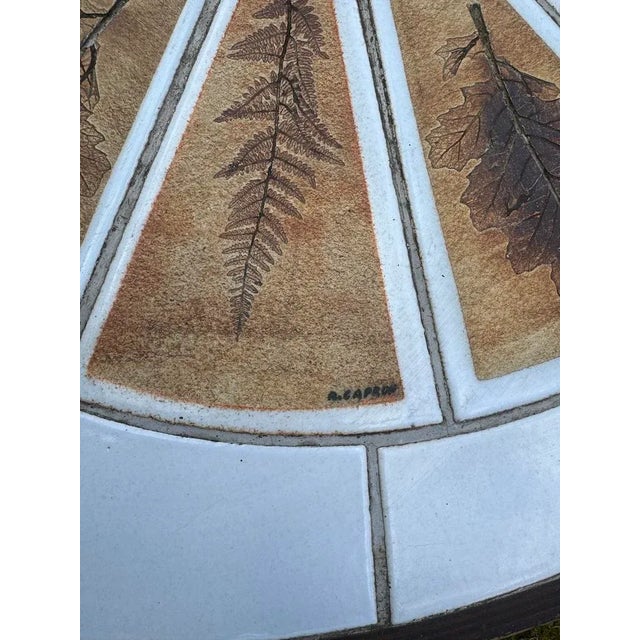 1950s Oval Ceramic Coffee Table by Roger Capron, 1950s For Sale - Image 5 of 8