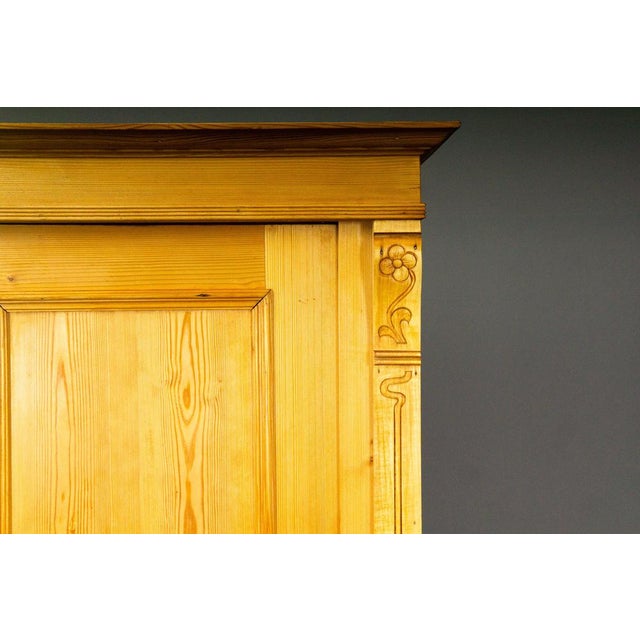 Art Nouveau Wardrobe in Pine For Sale - Image 13 of 18