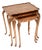 Antique Burr Walnut Nest of Tables, 1930, Set of 3 For Sale